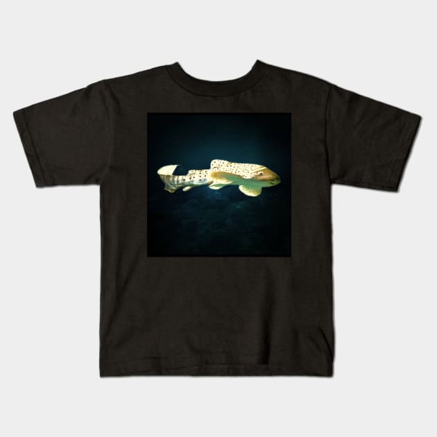 Leopard shark Kids T-Shirt by Guardi